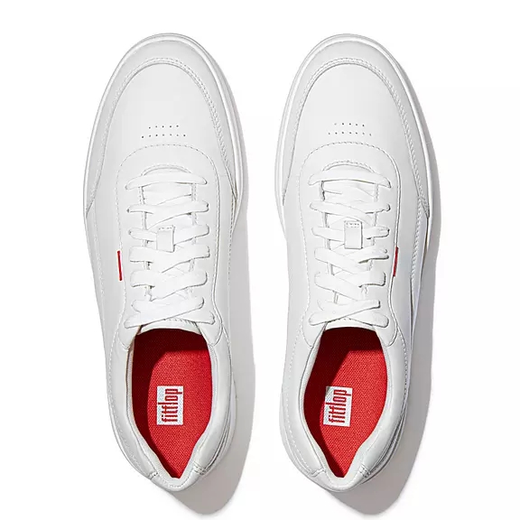 Scarpe Da Ginnastica Uomo FitFlop RALLY X Pelle Bianche | 94723660