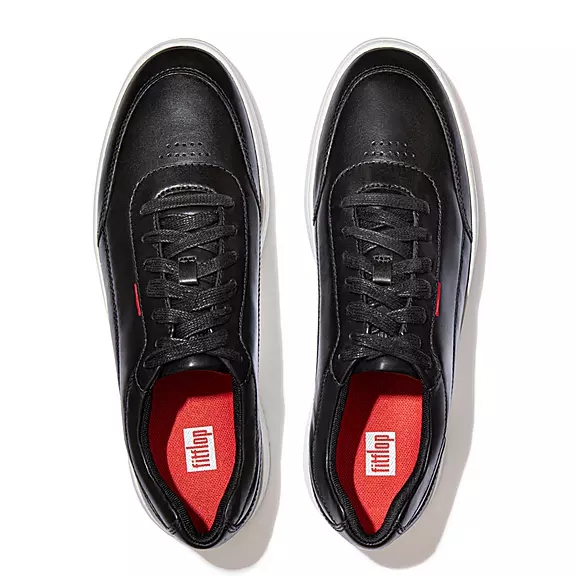 Scarpe Da Ginnastica Uomo FitFlop RALLY X Pelle Nere | 96254289