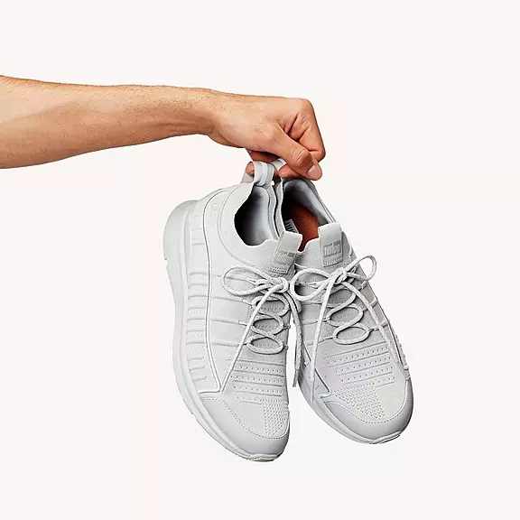 Scarpe Da Ginnastica Uomo FitFlop VITAMIN FF Knit Sports Grigie | 42514596
