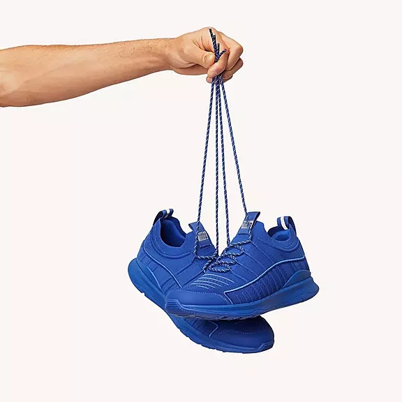 Scarpe Da Ginnastica Uomo FitFlop VITAMIN FF Knit Sports Blu | 49467653