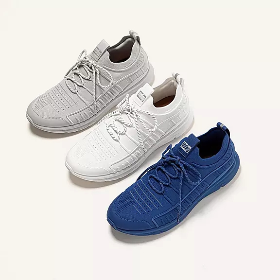 Scarpe Da Ginnastica Uomo FitFlop VITAMIN FF Knit Sports Blu | 49467653