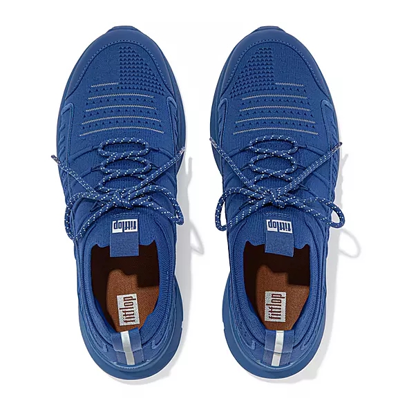 Scarpe Da Ginnastica Uomo FitFlop VITAMIN FF Knit Sports Blu | 49467653