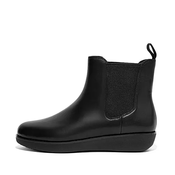Stivaletti Chelsea Donna FitFlop SUMI Impermeabili Pelle Nere | 10879689