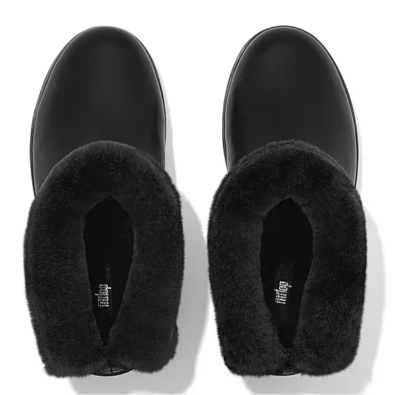 Stivaletti Donna FitFlop MUKLUK SHORTY Impermeabili Shearling-Foderati Nere | 86702507