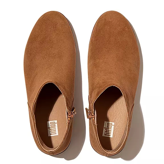 Stivaletti Donna FitFlop SUMI Pelle Scamosciata Marroni Chiaro | 80808261