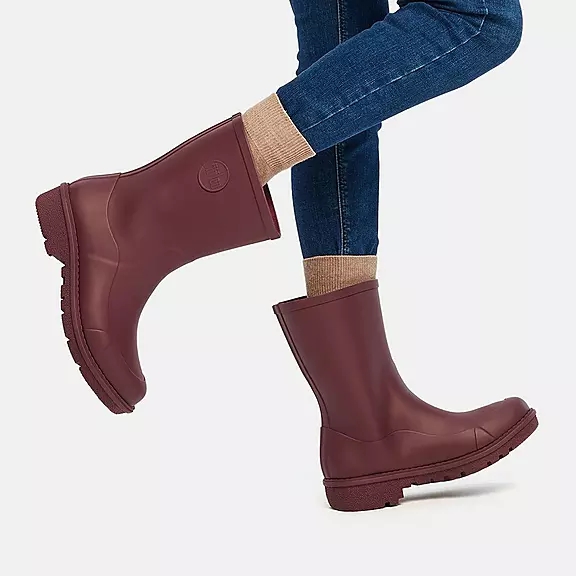 Stivali Da Pioggia Donna FitFlop WONDERWELLY Corta Bordeaux | 17019542