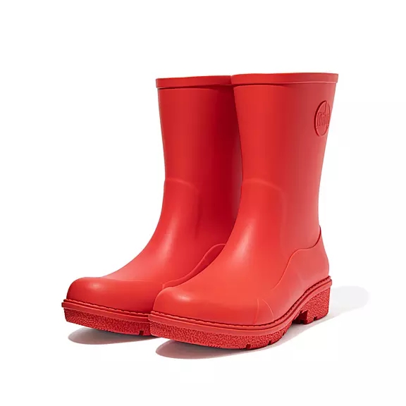 Stivali Da Pioggia Donna FitFlop WONDERWELLY Corta Rosse | 24999503