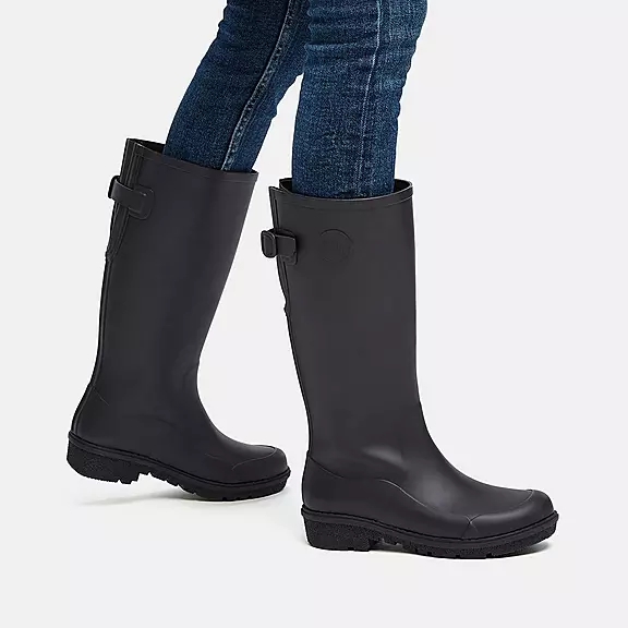 Stivali Da Pioggia Donna FitFlop WONDERWELLY Alti Nere | 73682996