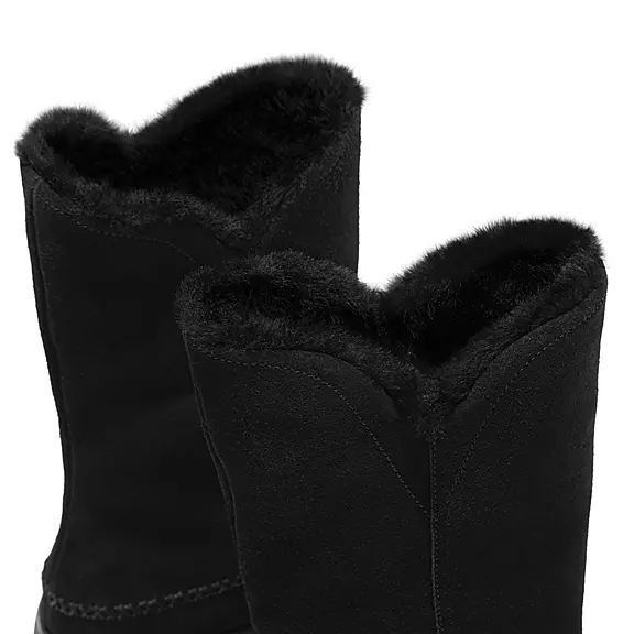 Stivali Donna FitFlop MUKLUK Shearling-Foderati Pelle Scamosciata Calf Nere | 76016498