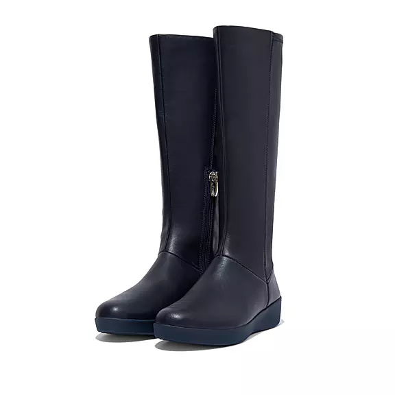 Stivali Donna FitFlop SUMI Stretch Knee-High Blu Marino | 29970422