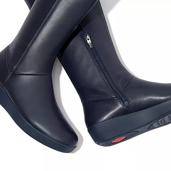 Stivali Donna FitFlop SUMI Stretch Knee-High Blu Marino | 29970422