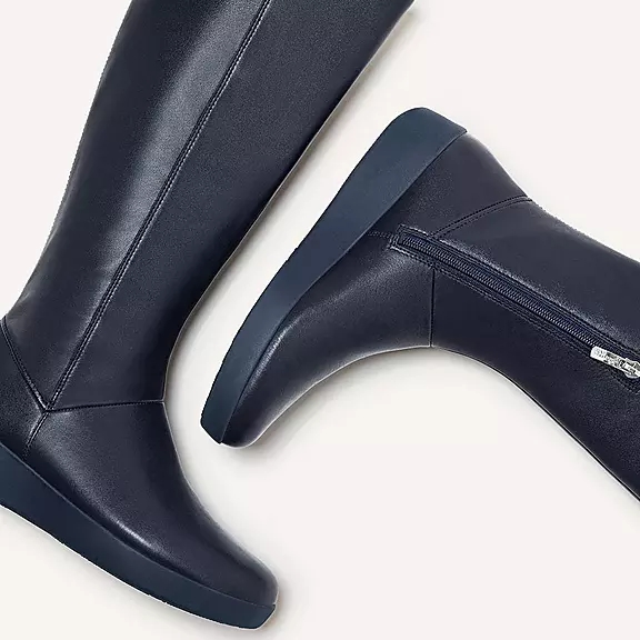 Stivali Donna FitFlop SUMI Stretch Knee-High Blu Marino | 29970422