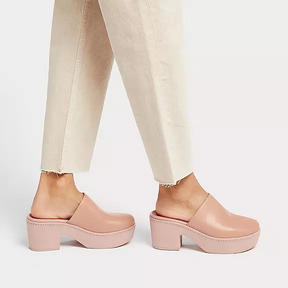 Zoccoli Donna FitFlop PILAR Pelle Beige | 88815996