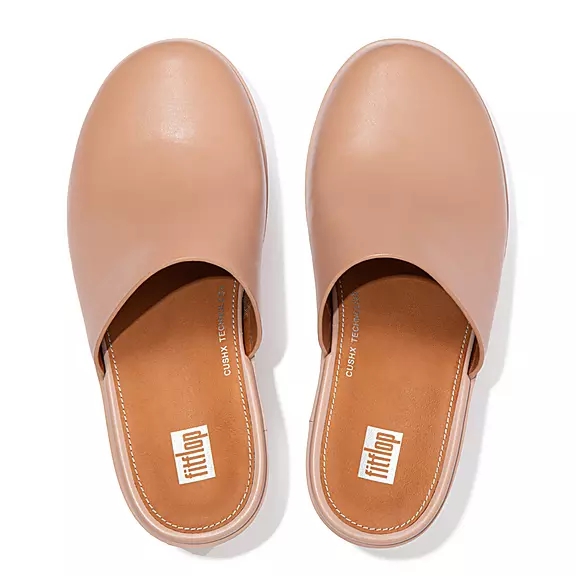 Zoccoli Donna FitFlop PILAR Pelle Beige | 88815996