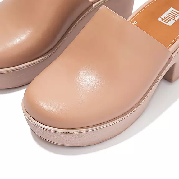 Zoccoli Donna FitFlop PILAR Pelle Beige | 88815996