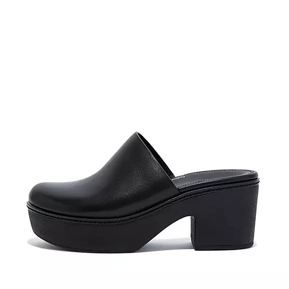 Zoccoli Donna FitFlop PILAR Pelle Nere | 15776325