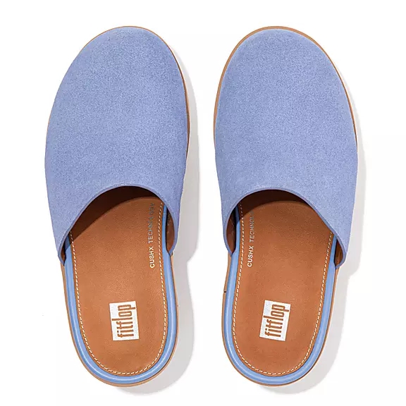 Zoccoli Donna FitFlop PILAR Pelle Scamosciata Lavanda | 43234361