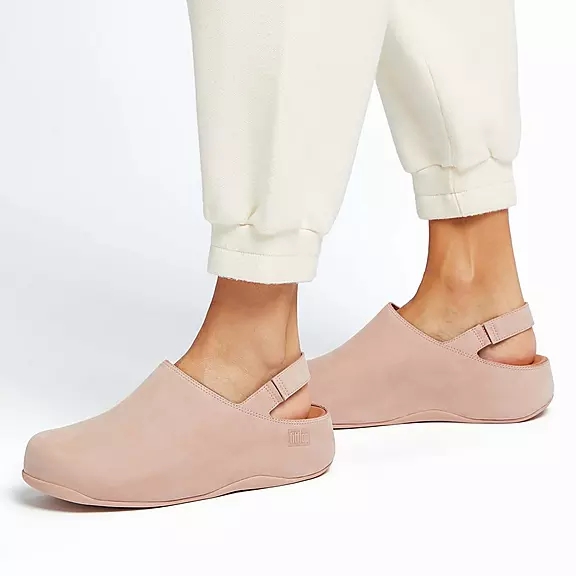 Zoccoli Donna FitFlop SHUV Nubuck Back-Cinturino Beige | 65673257