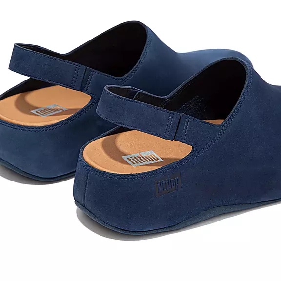 Zoccoli Donna FitFlop SHUV Nubuck Back-Cinturino Blu Marino | 92112282