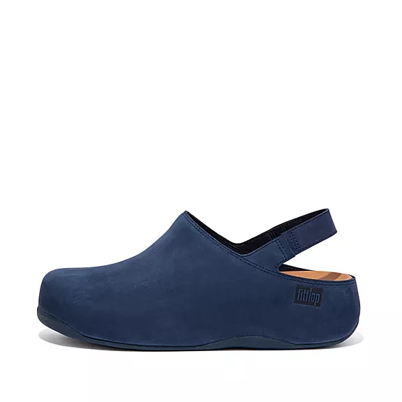 Zoccoli Donna FitFlop SHUV Nubuck Back-Cinturino Blu Marino | 92112282