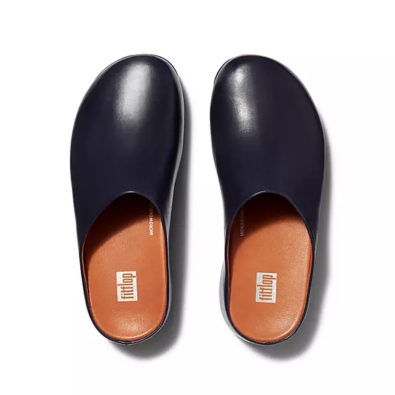 Zoccoli Donna FitFlop SHUV Pelle Blu Marino | 27360261