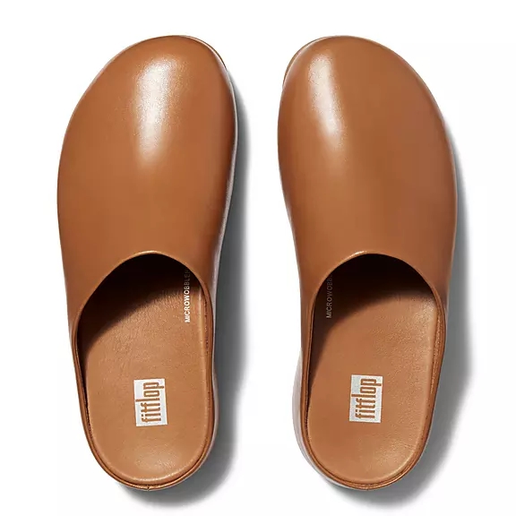 Zoccoli Donna FitFlop SHUV Pelle Marroni Chiaro | 17604120