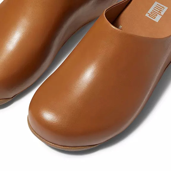 Zoccoli Donna FitFlop SHUV Pelle Marroni Chiaro | 17604120
