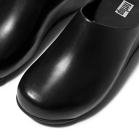 Zoccoli Donna FitFlop SHUV Pelle Nere | 79256434