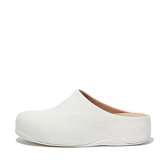 Zoccoli Donna FitFlop SHUV Tela Bianche | 66053096