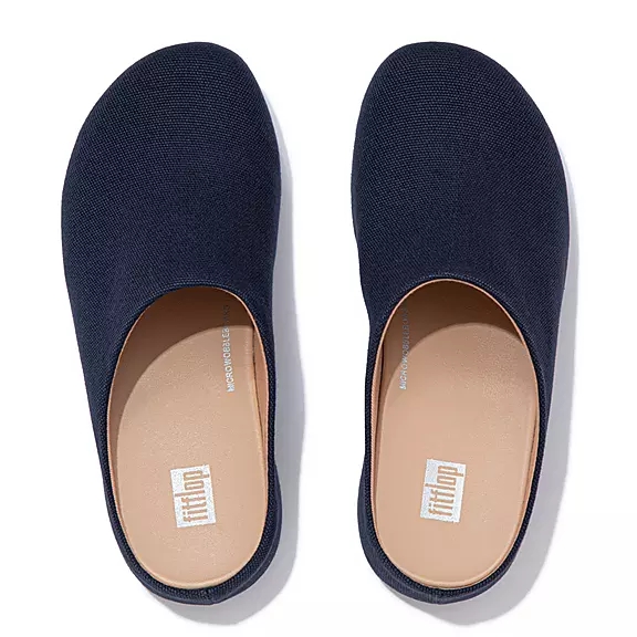 Zoccoli Donna FitFlop SHUV Tela Blu Marino | 92388859