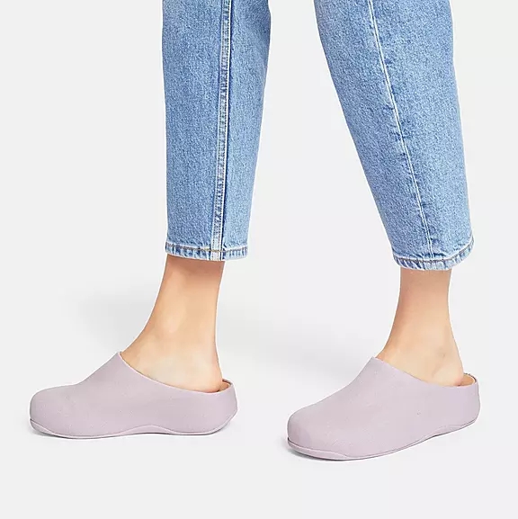 Zoccoli Donna FitFlop SHUV Tela Viola Chiaro | 65962776